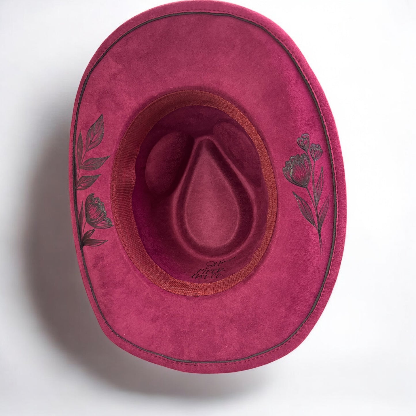 Magenta Petals - Burned Short Brim Cowboy