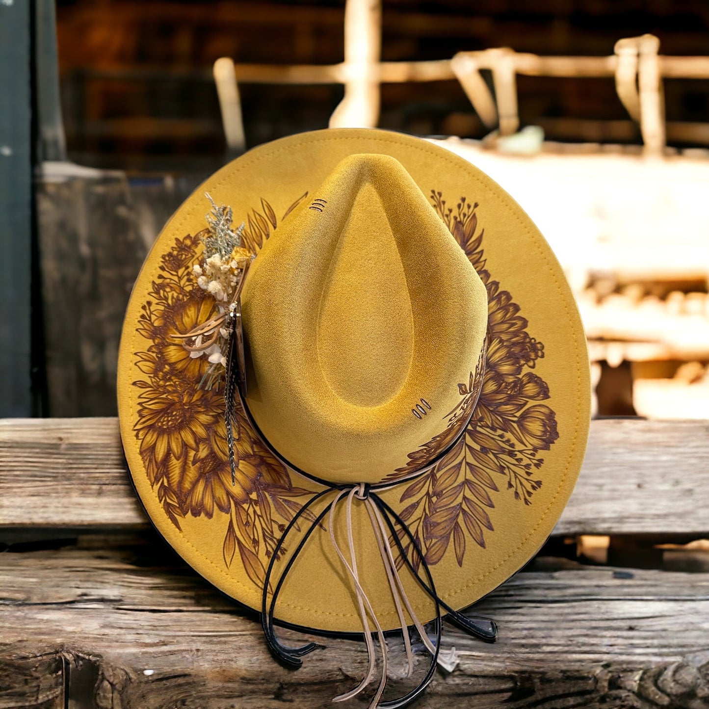 Aurelia- Burned Wide Brim Hat