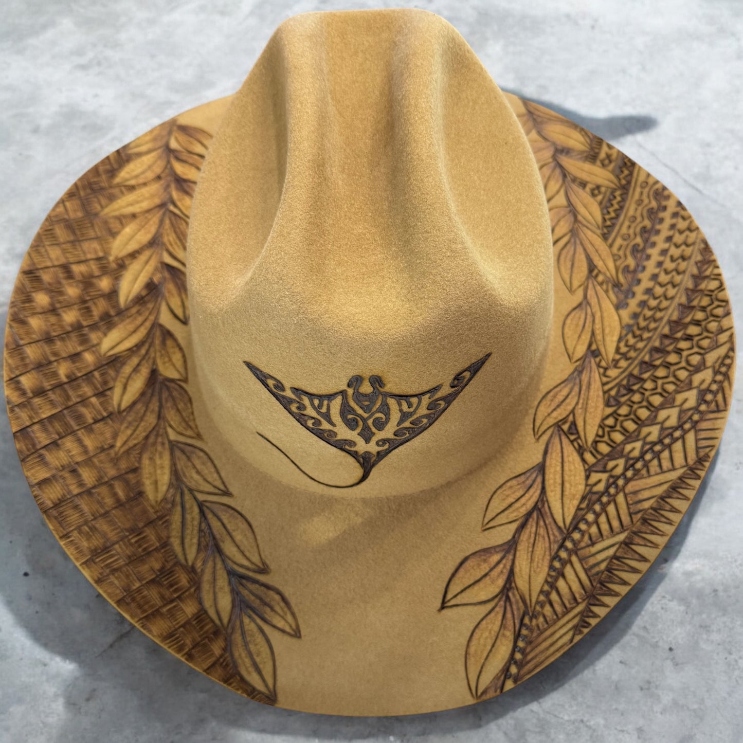 Create a Custom Burned - Australian Wool Cattleman Cowboy Hat
