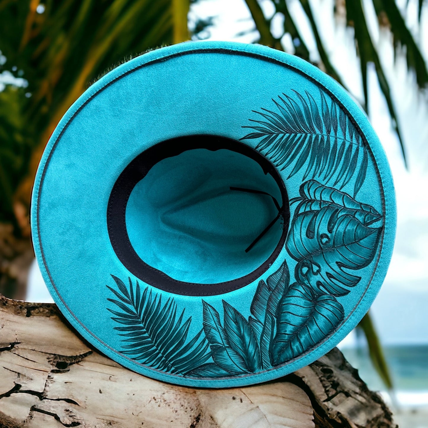 Ko’olau Love - Burned Wide Brim Hat