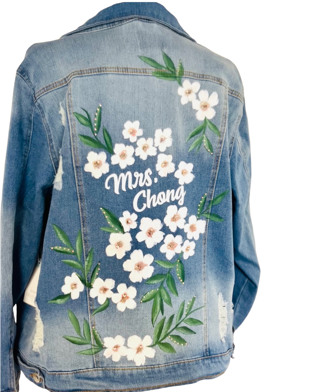 Wifey Denim Jacket - Handpainted