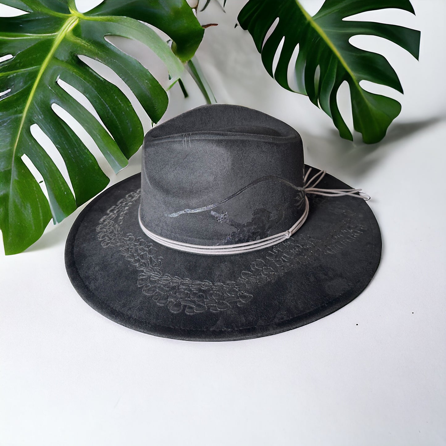 Iron Paradise- Burned Wide Brim Hat
