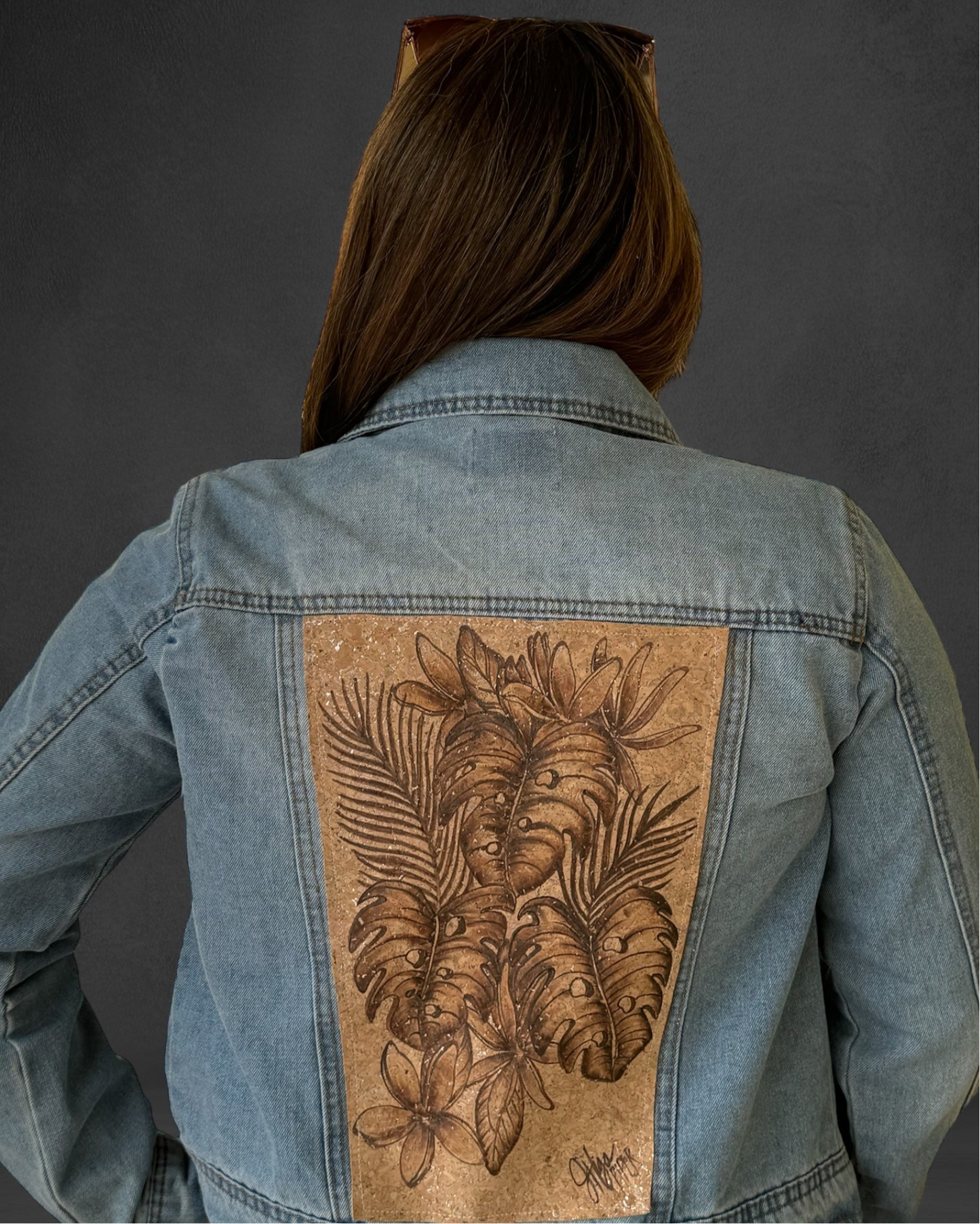 Lush Paradise - Burned Denim Jacket