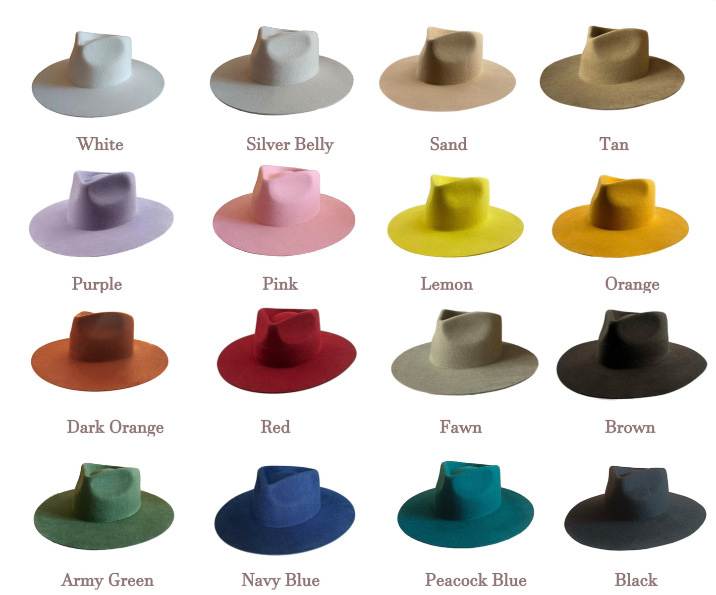 Create a Custom Burned Australian Wool Fedora