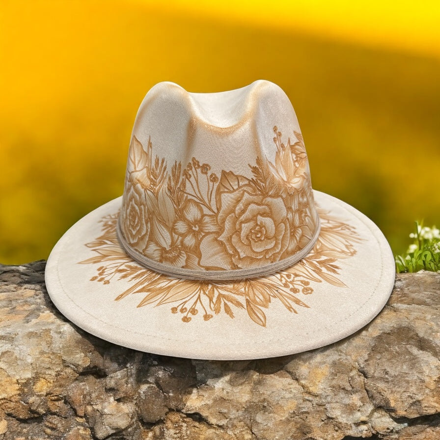 Haku Lei - Burned Hat Styles in Ivory