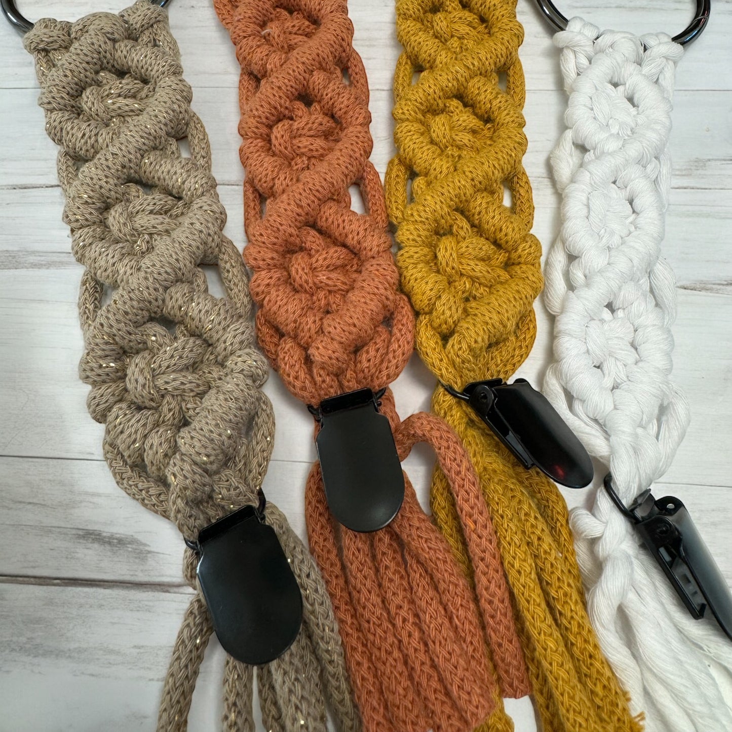 Macramé Hat Clip - For Larger Totes