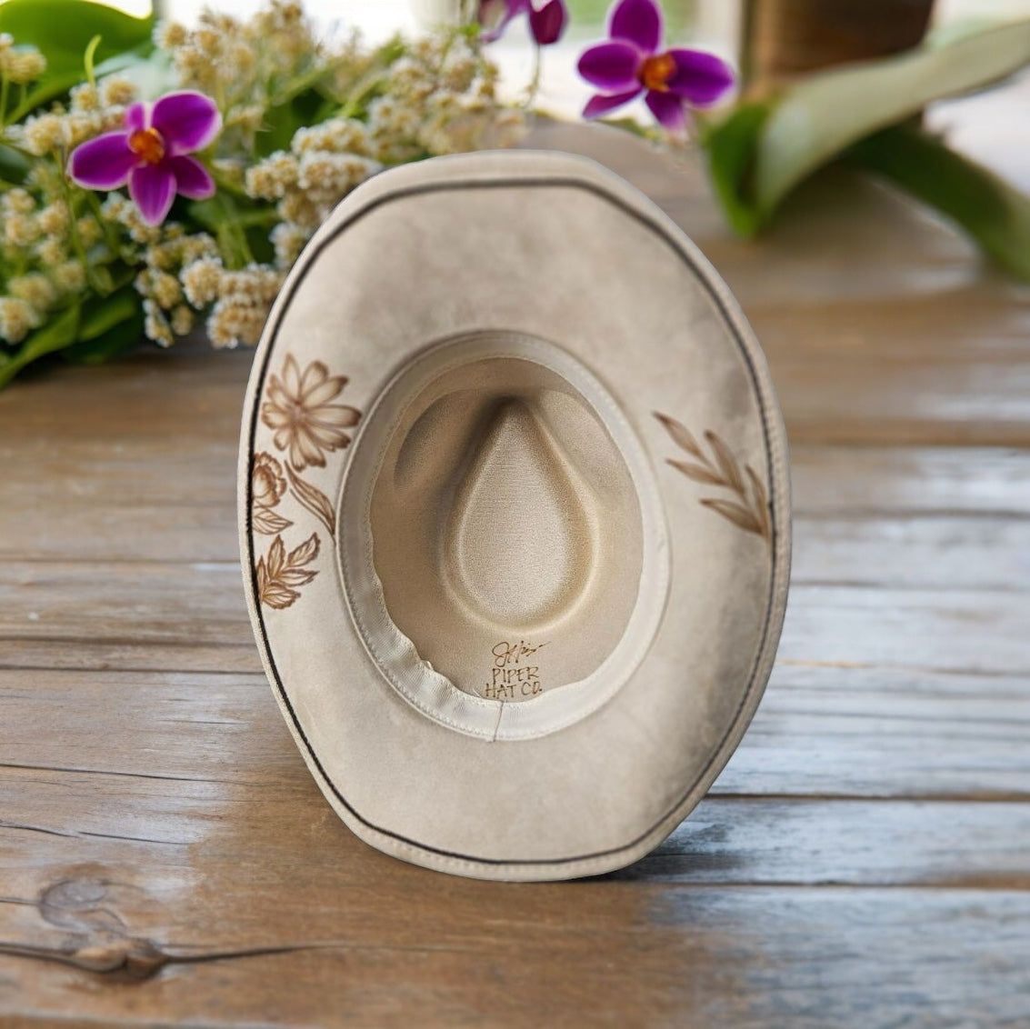 Harley - Burned Small Brim Cowboy Hat