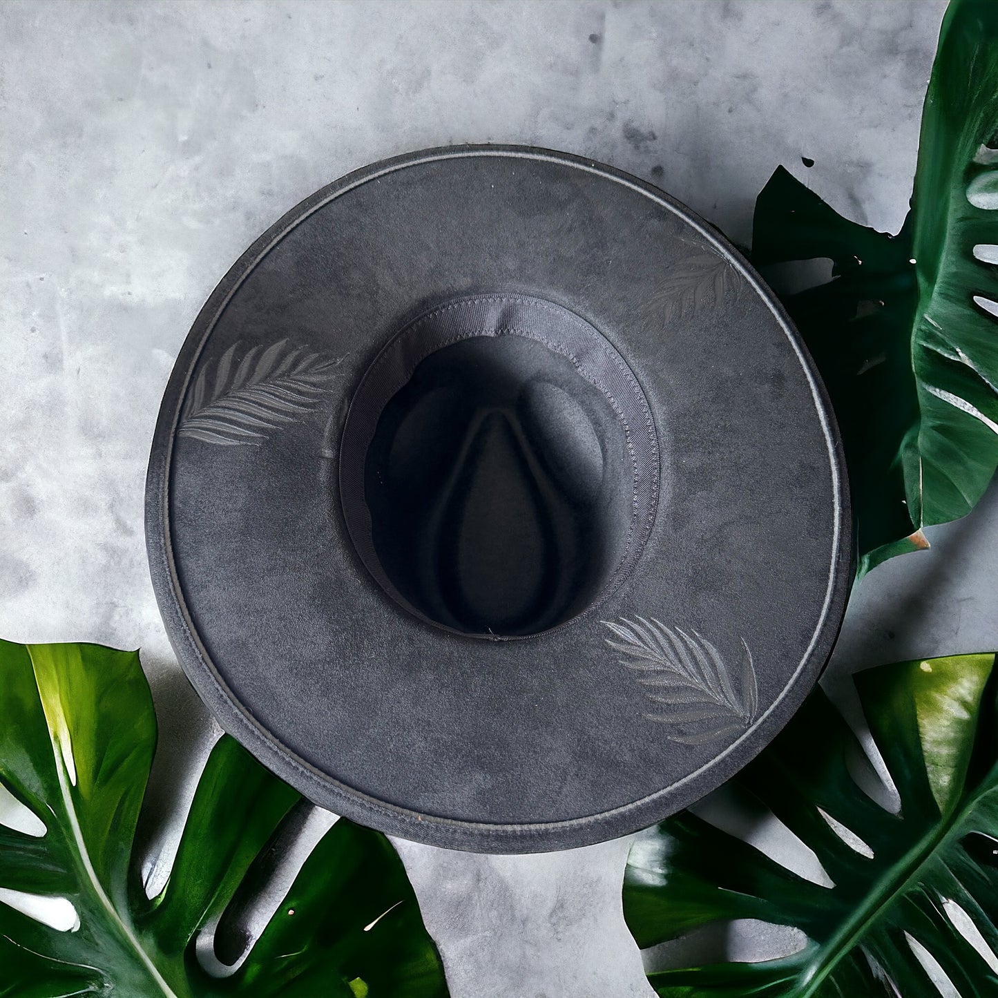 Iron Paradise- Burned Wide Brim Hat