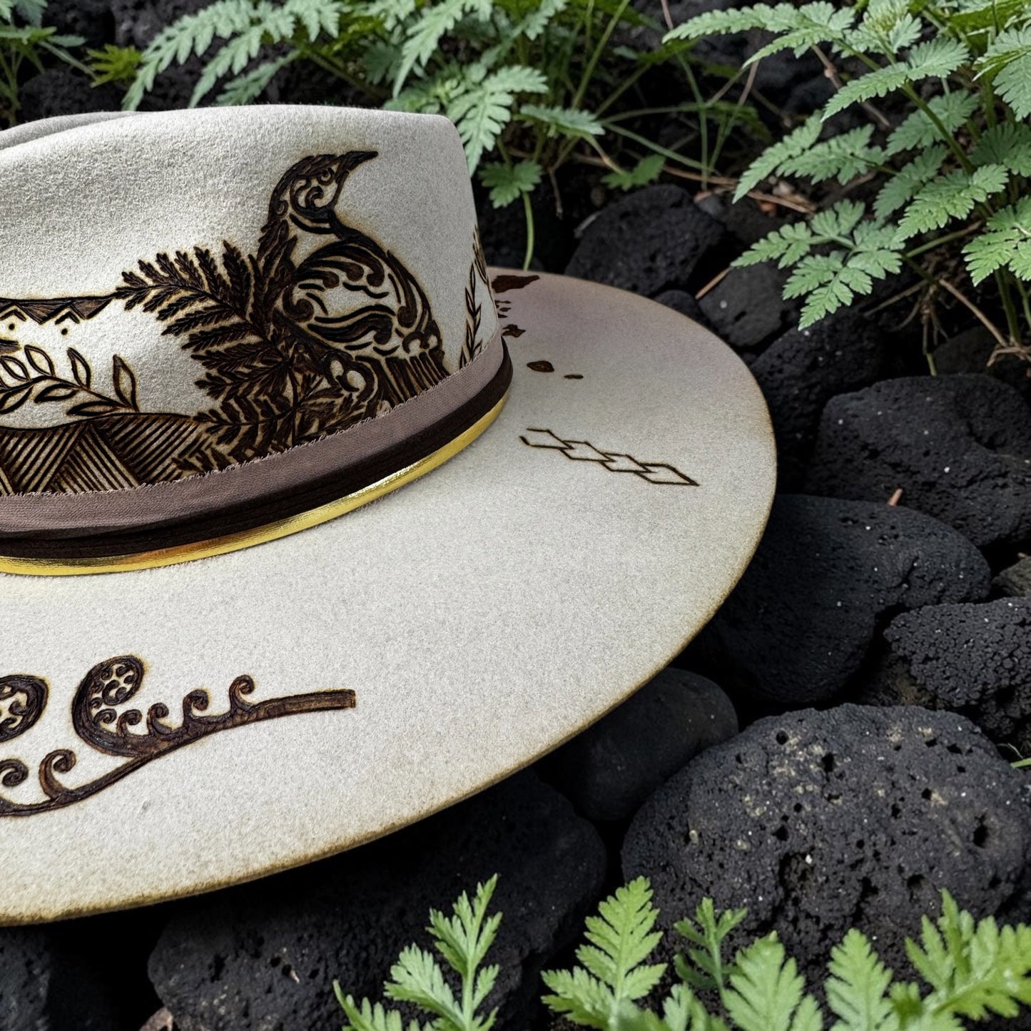 Nightbird - Burned AUS Wool Fedora