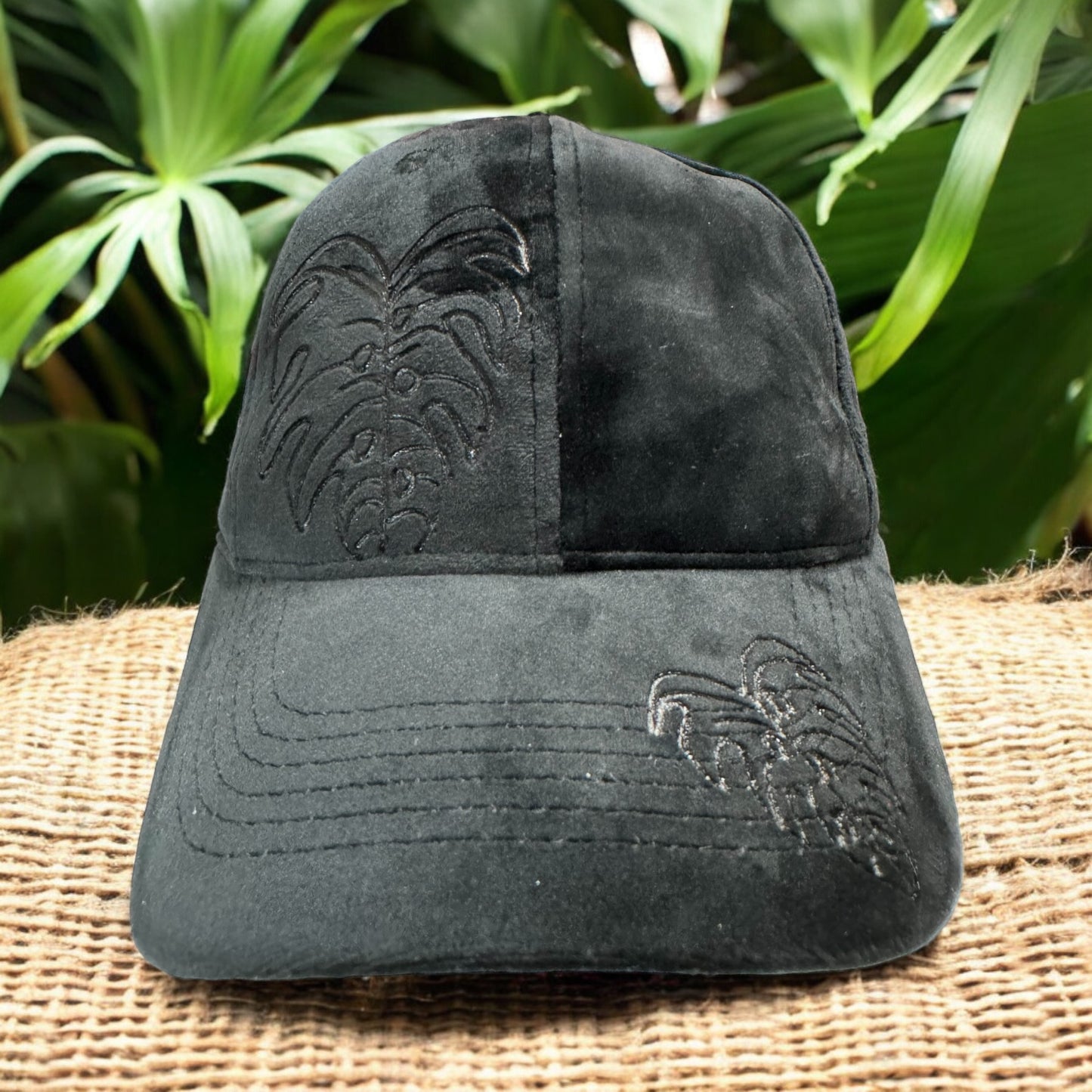 Monstera - Burned Velvet Hat