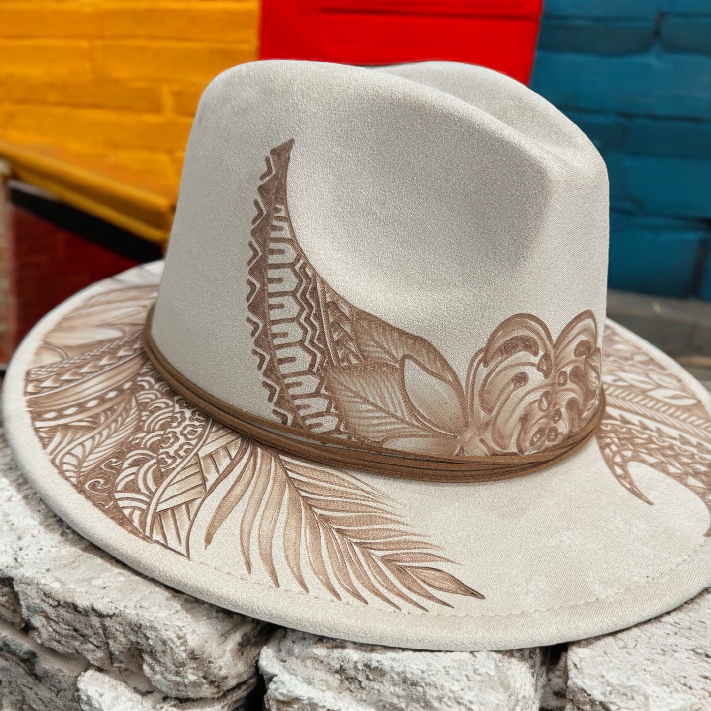 West Coast - Burned Small Brim Fedora