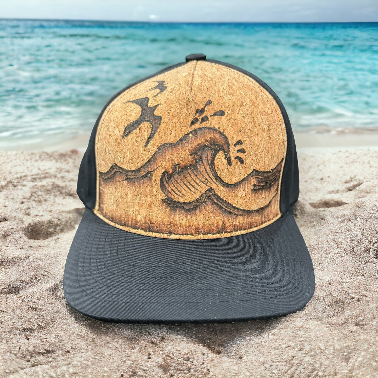 Wave Riders - Burned Cork Trucker Hat