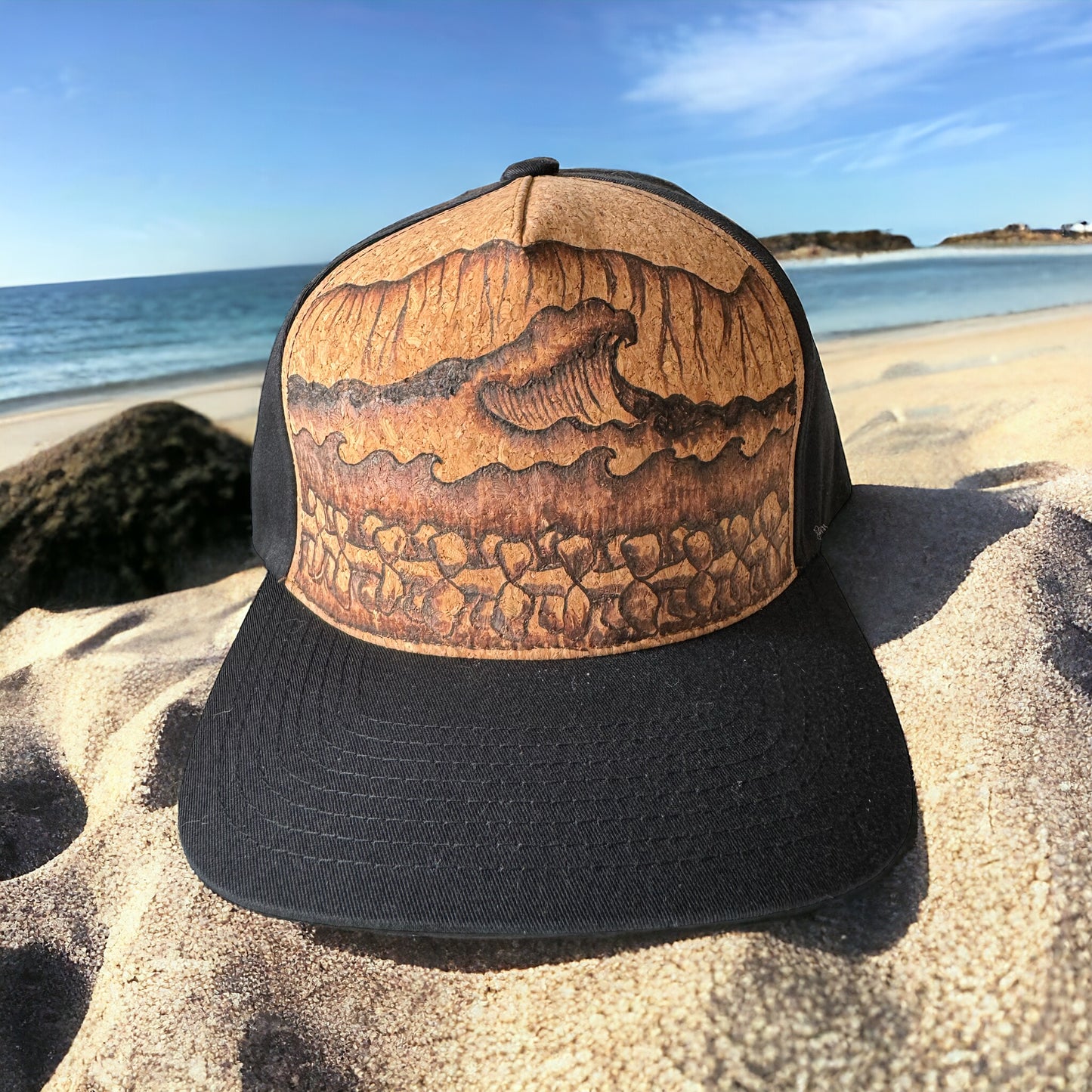 Kahakai Petals - Burned Cork Trucker Hat