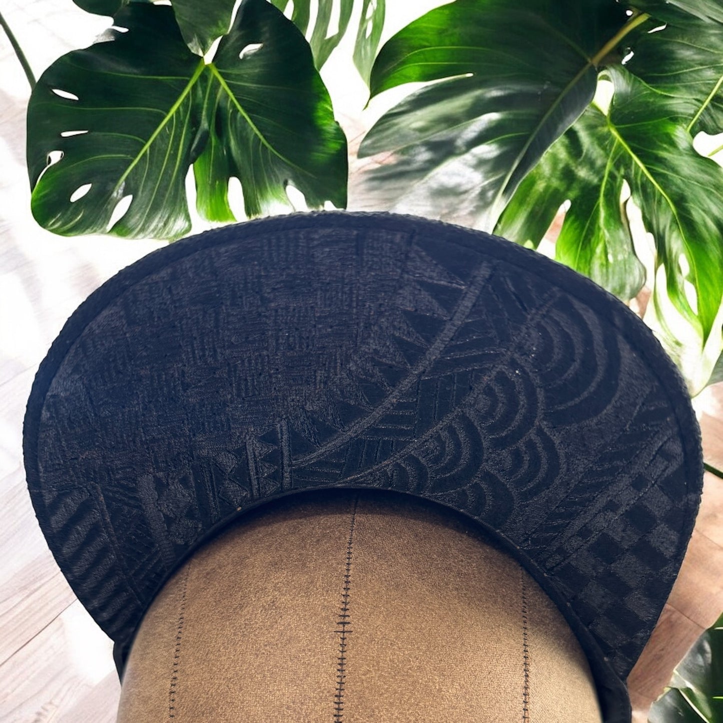 To the Islands - Tribal Burned Suede Baseball Cap