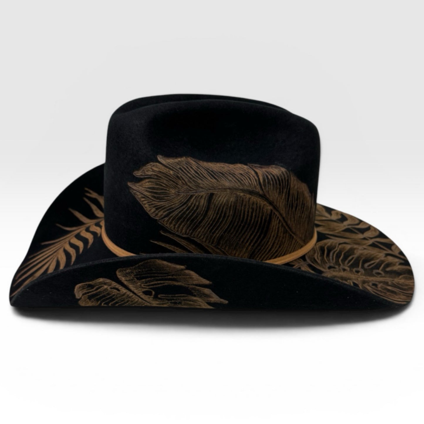 High Definition- Burned Aus Wool Cattleman Cowboy Hat
