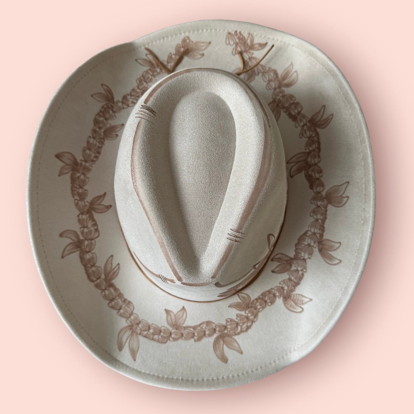 Mauka - Burned Cowboy Style Suede Hat