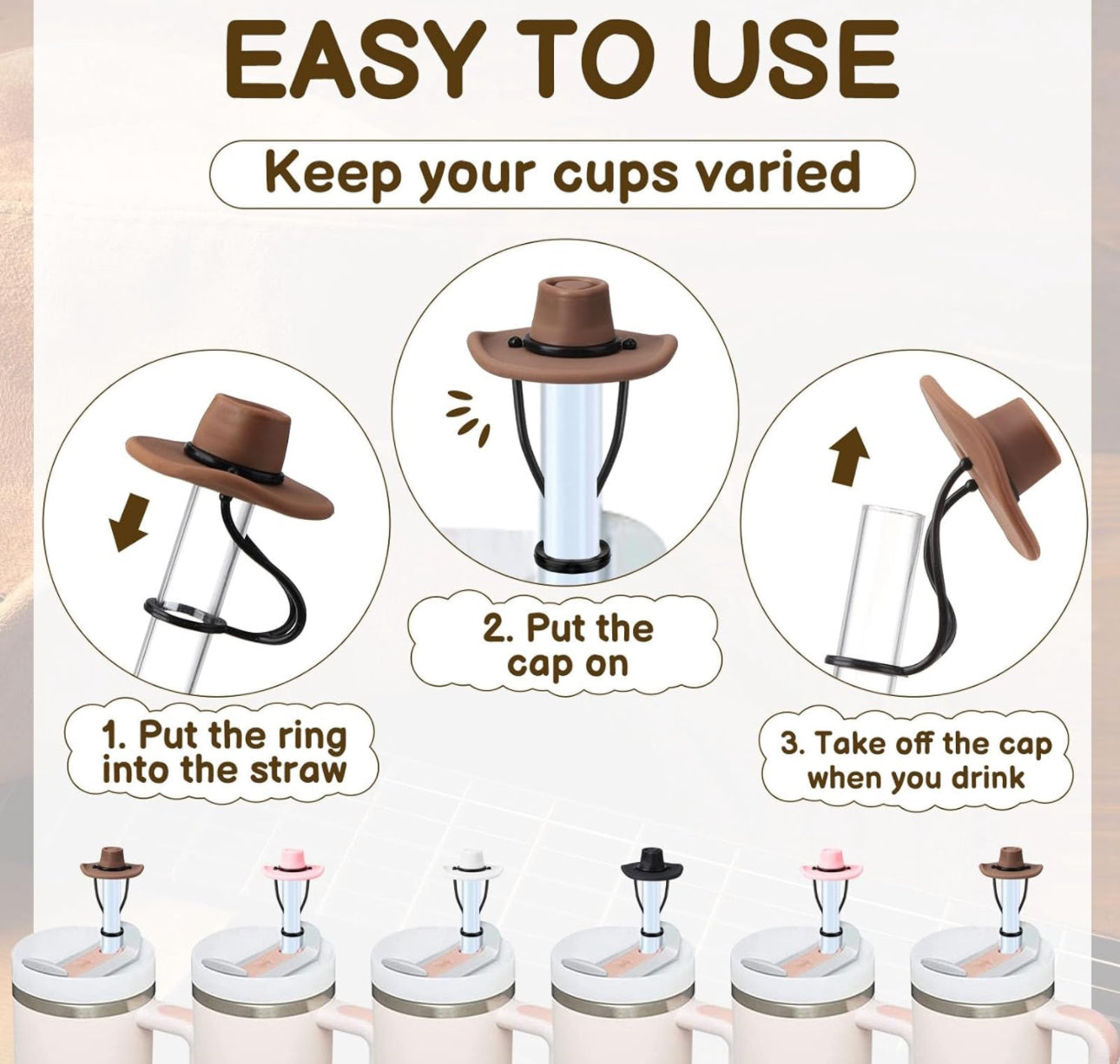 Cowboy Hat Straw Cover