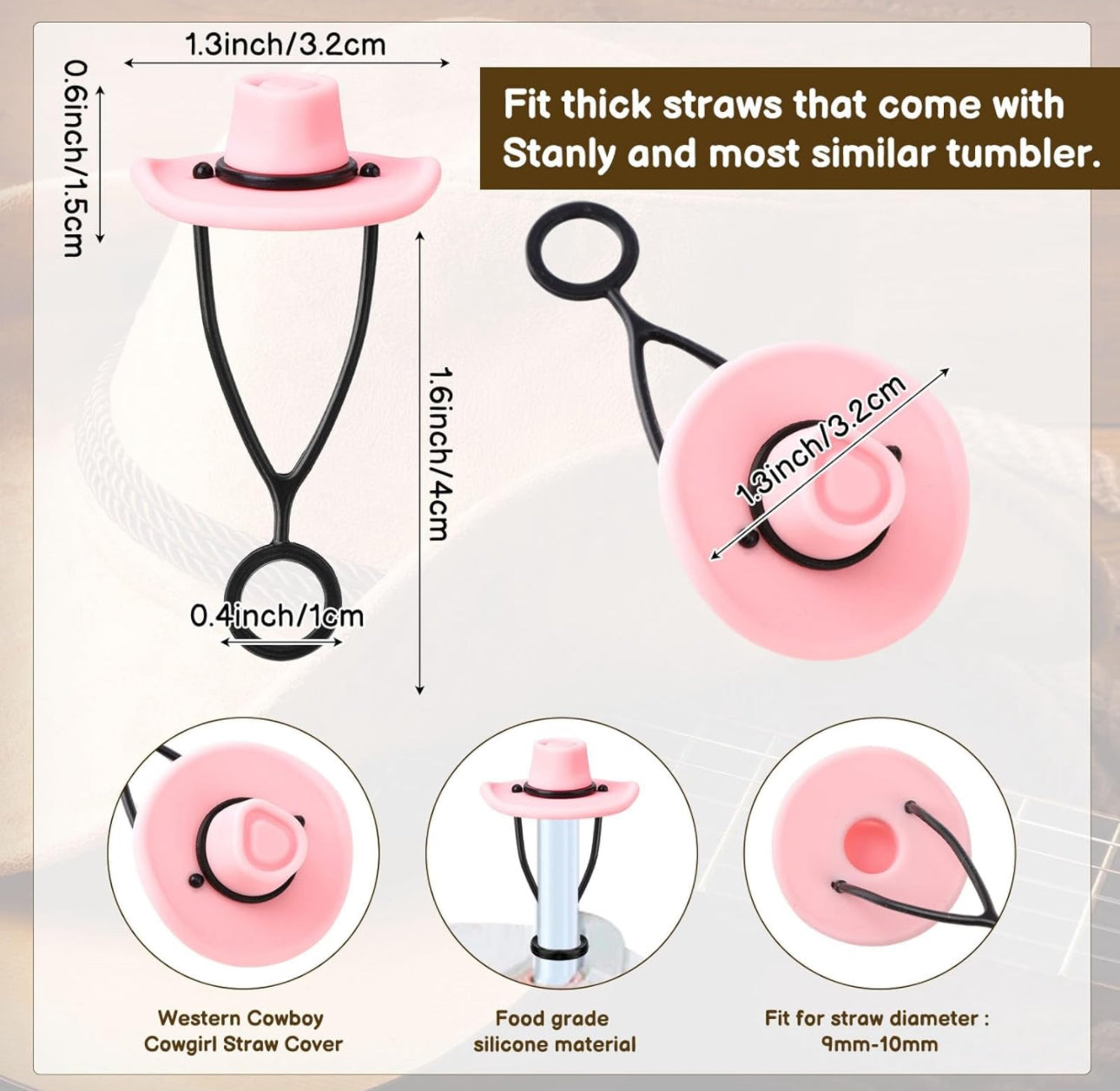 Cowboy Hat Straw Cover