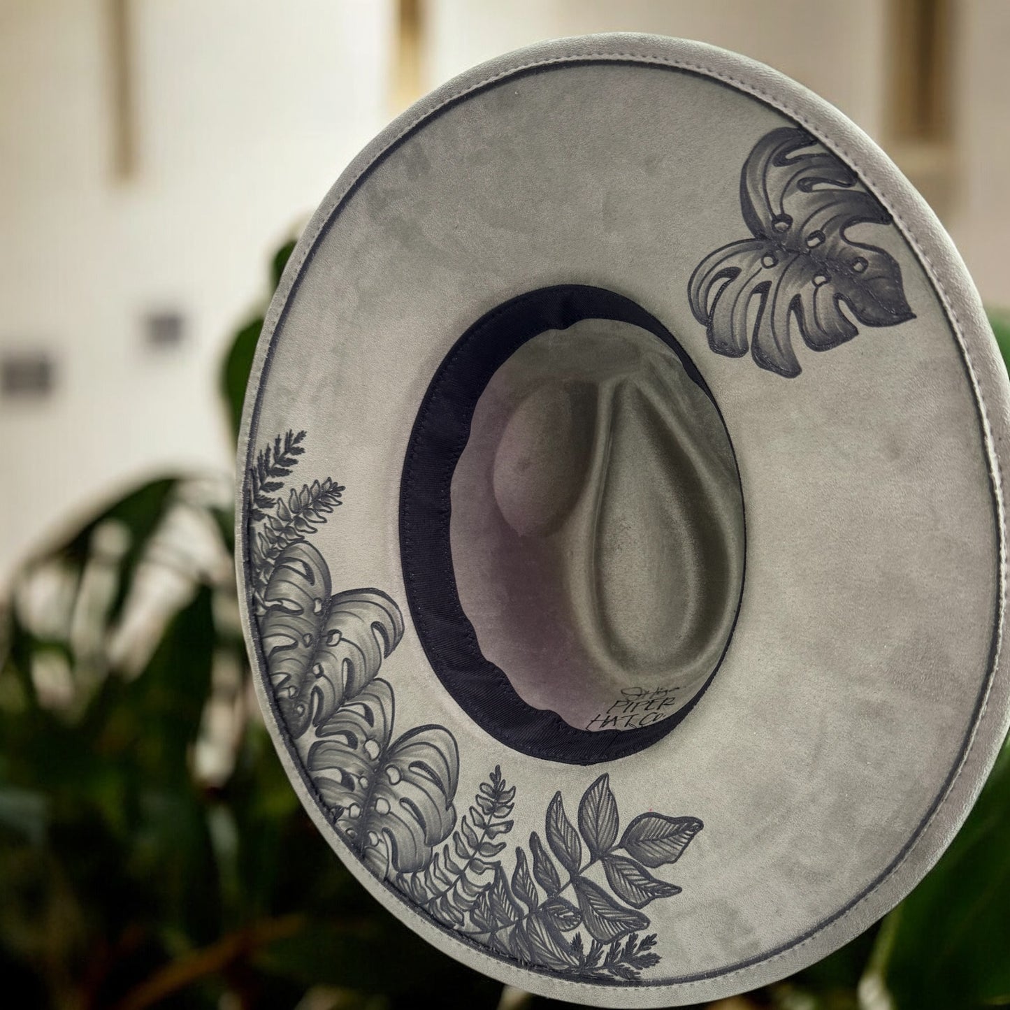 Verdure- Burned Wide Brim Hat