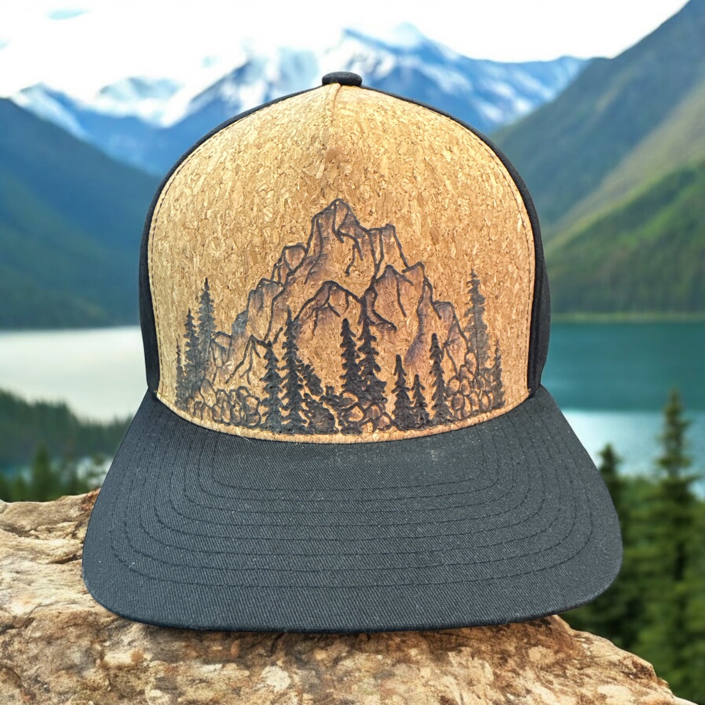 Cliff Hanger - Burned Cork Trucker Hat