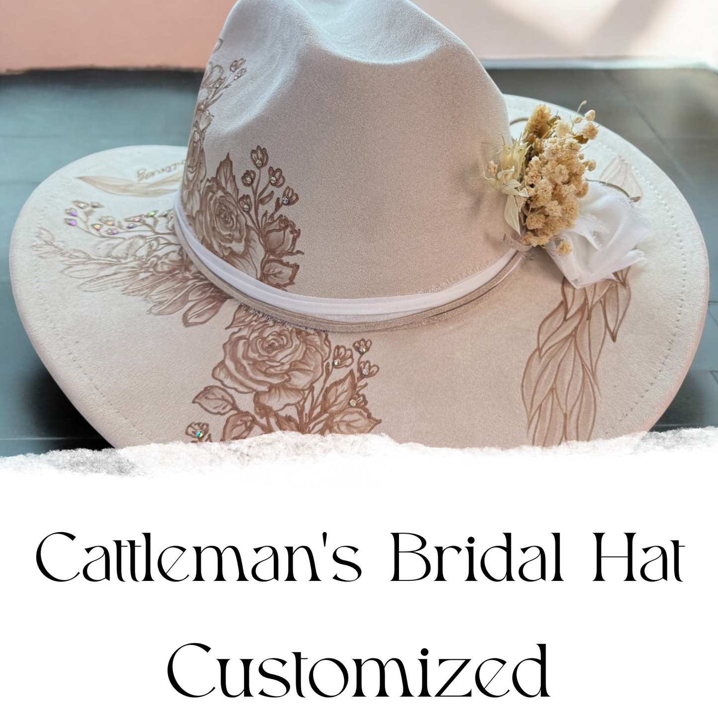 Cattleman’s Bridal - Burned Cowboy Hat