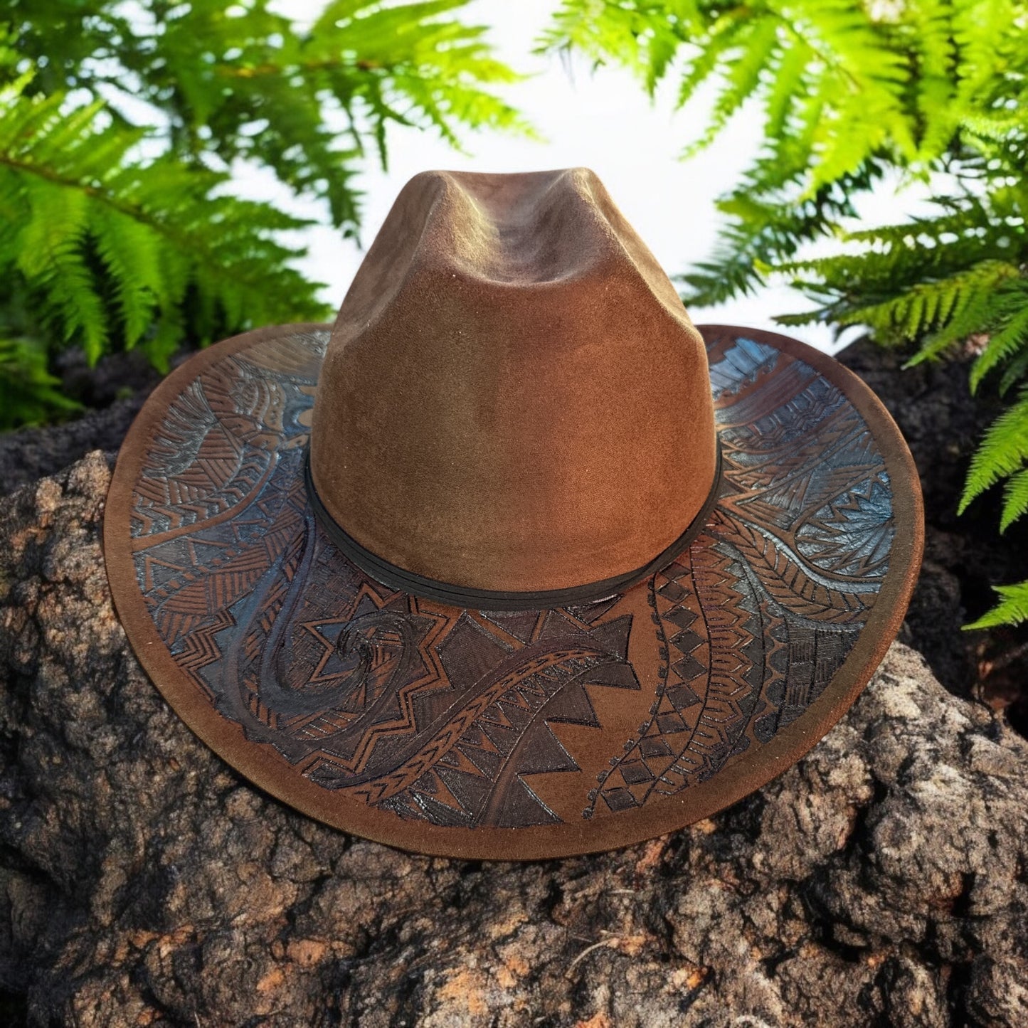 Pride Lines - Burned Cattleman Style Hat