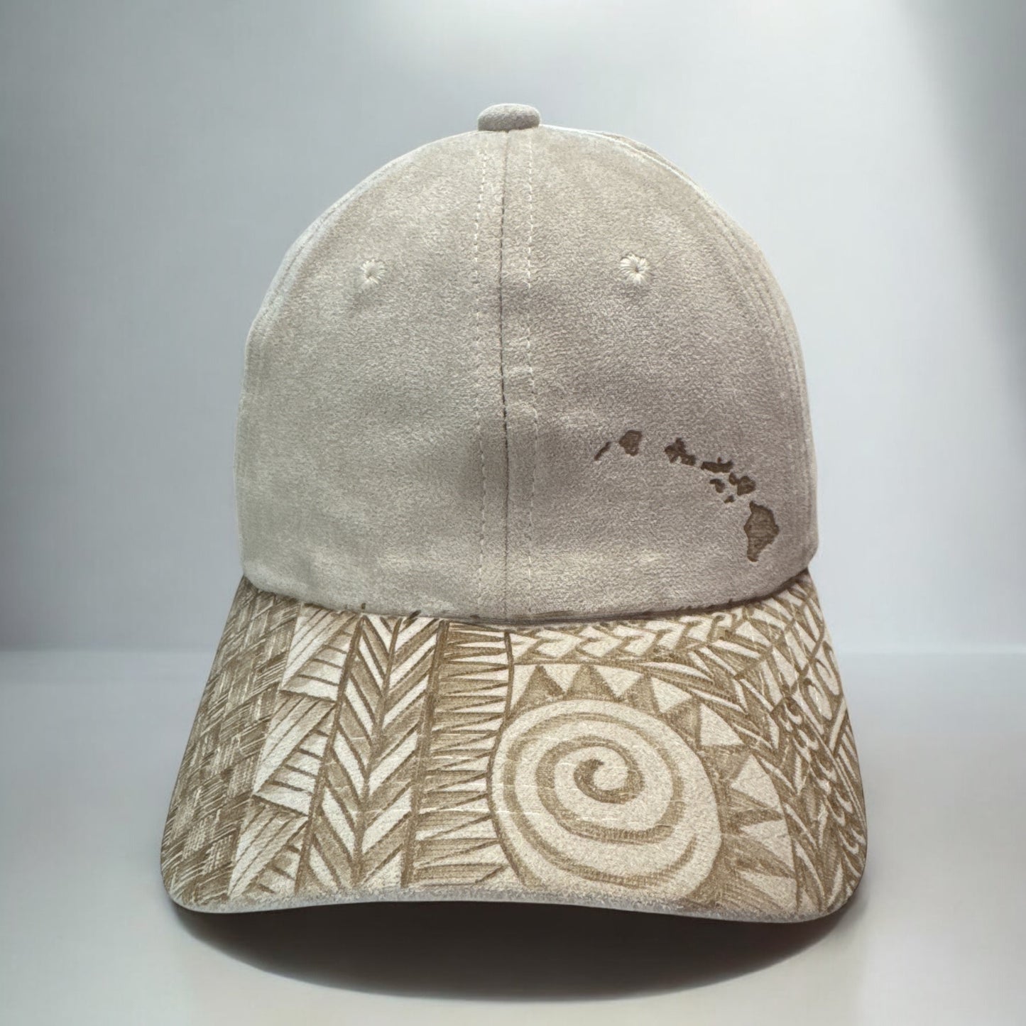 To the Islands - Tribal Burned Suede Baseball Cap