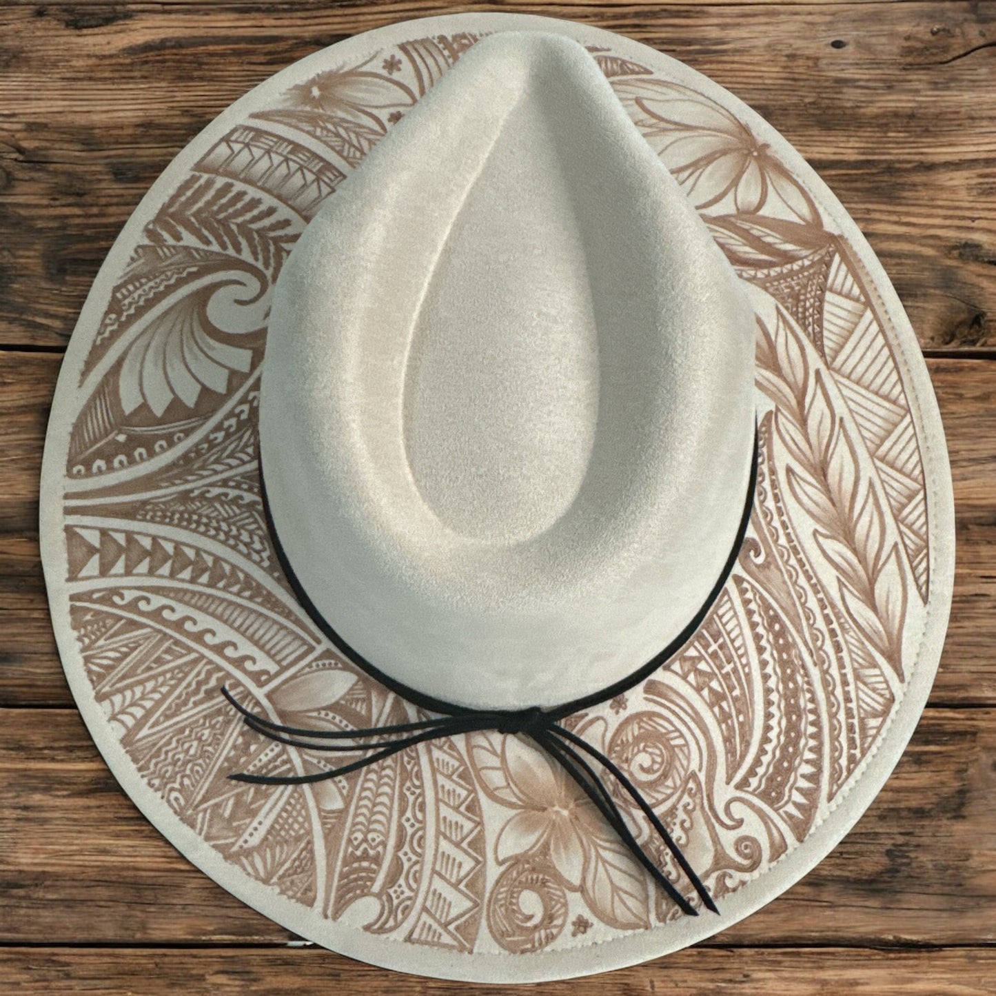 Pride Lines - Burned Wide Brim Hat