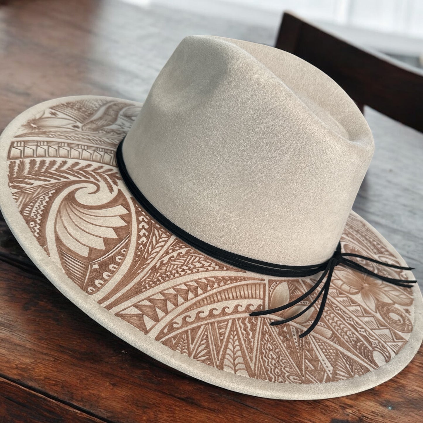 Pride Lines - Burned Wide Brim Hat