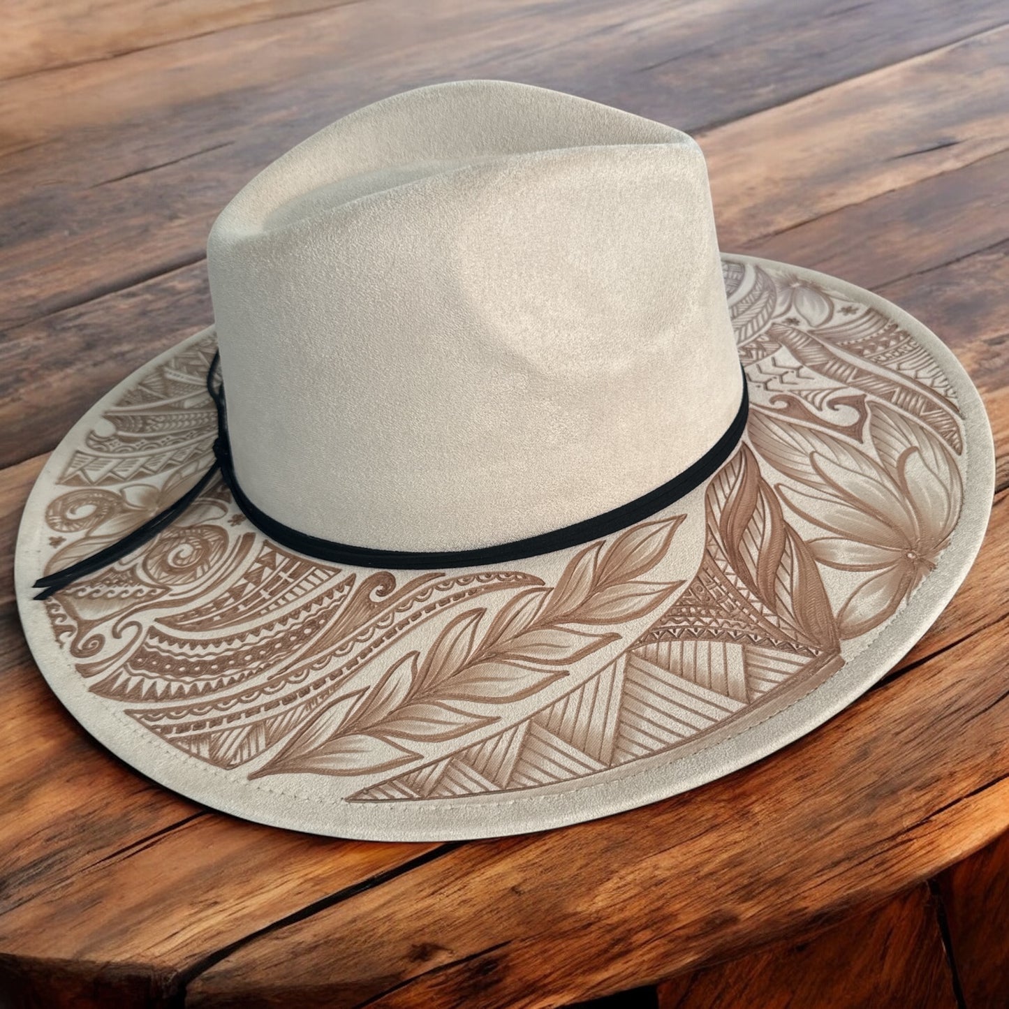 Pride Lines - Burned Wide Brim Hat