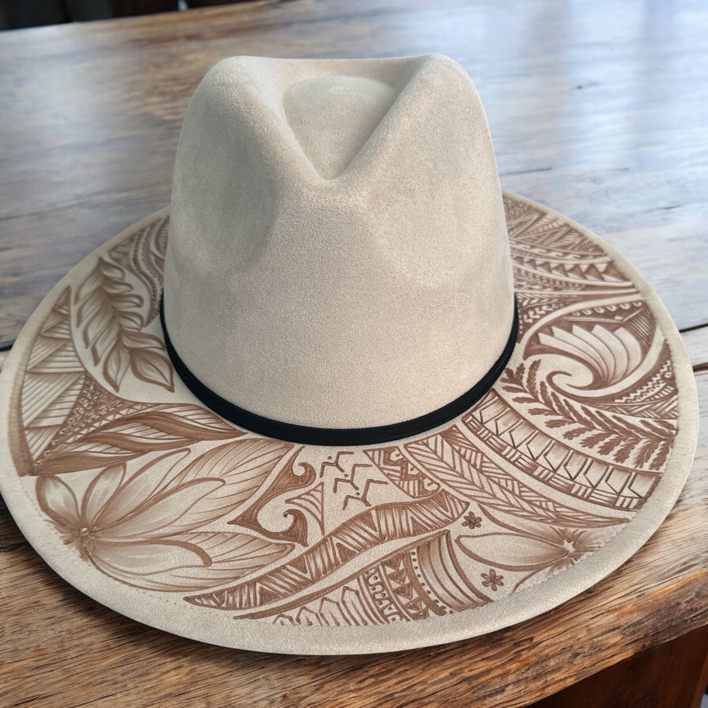 Pride Lines - Burned Wide Brim Hat