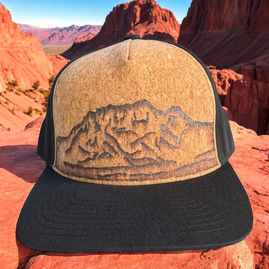 Red Rock Canyon NV - Burned Cork Trucker Hat