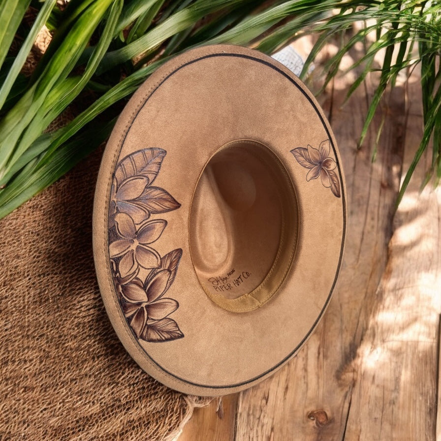 Night Melody - Burned Wide Brim Hat