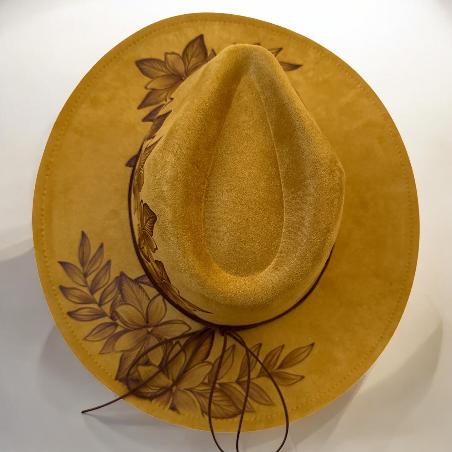 Pua’ala - Burned Wide Brim Hat