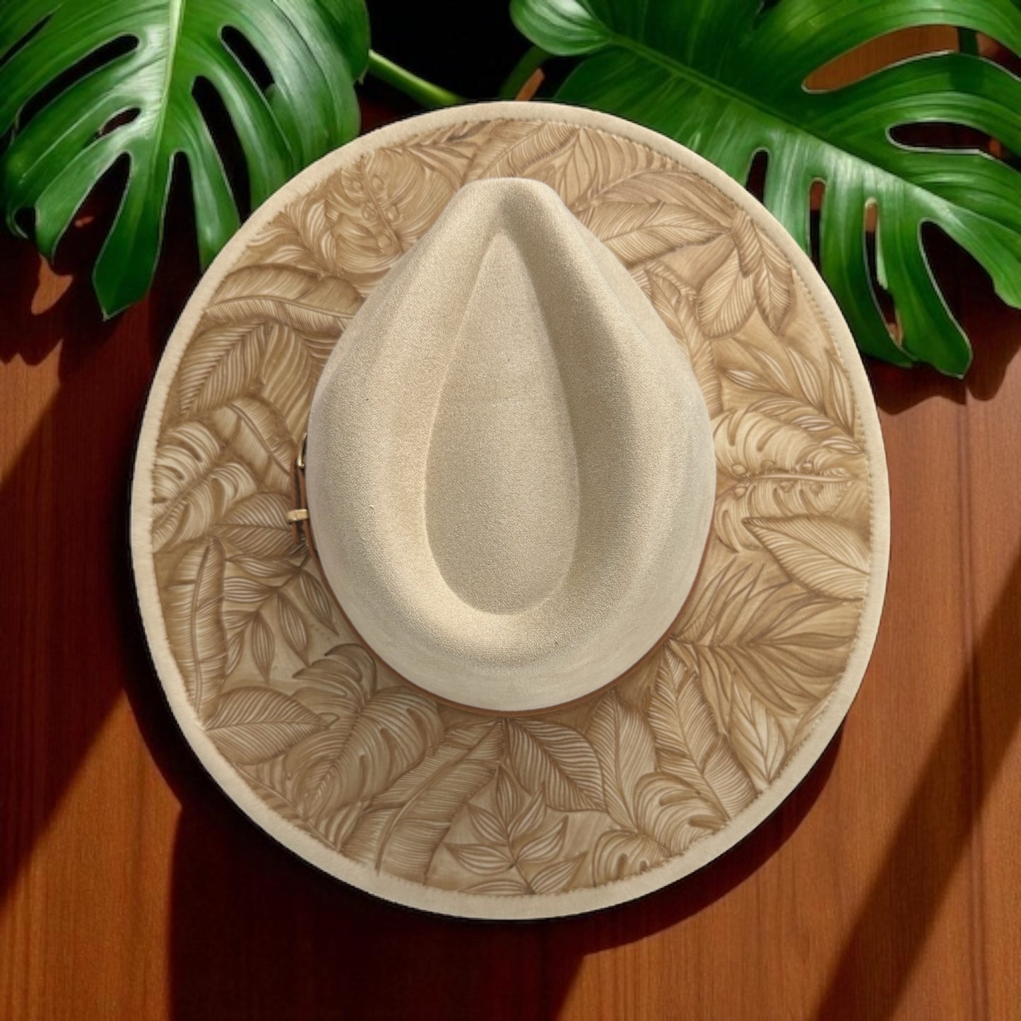 Lau Luxe - Burned Wide Brim Hat