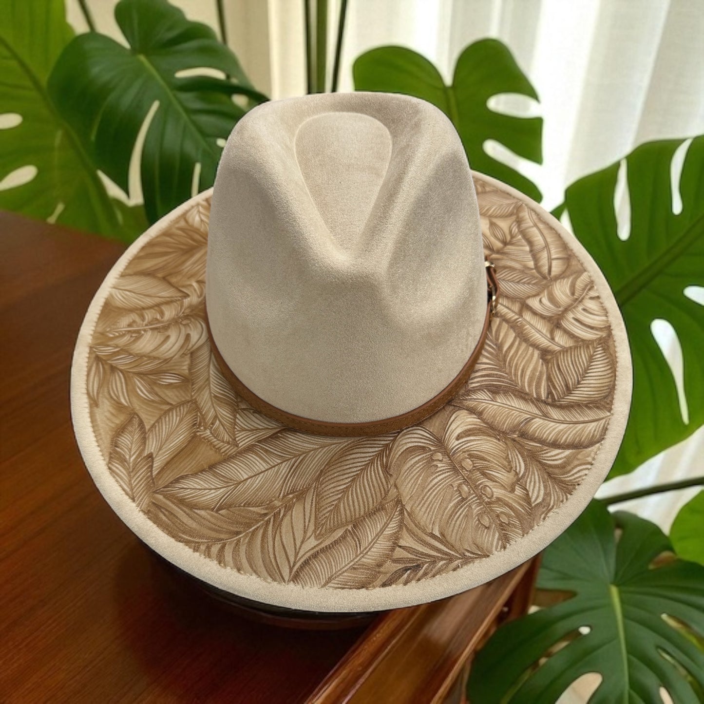 Lau Luxe - Burned Wide Brim Hat