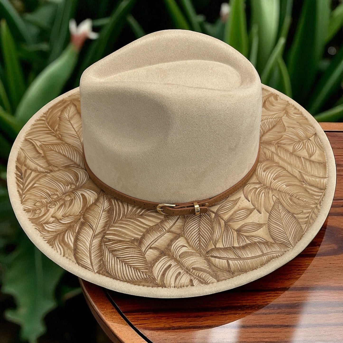 Lau Luxe - Burned Wide Brim Hat