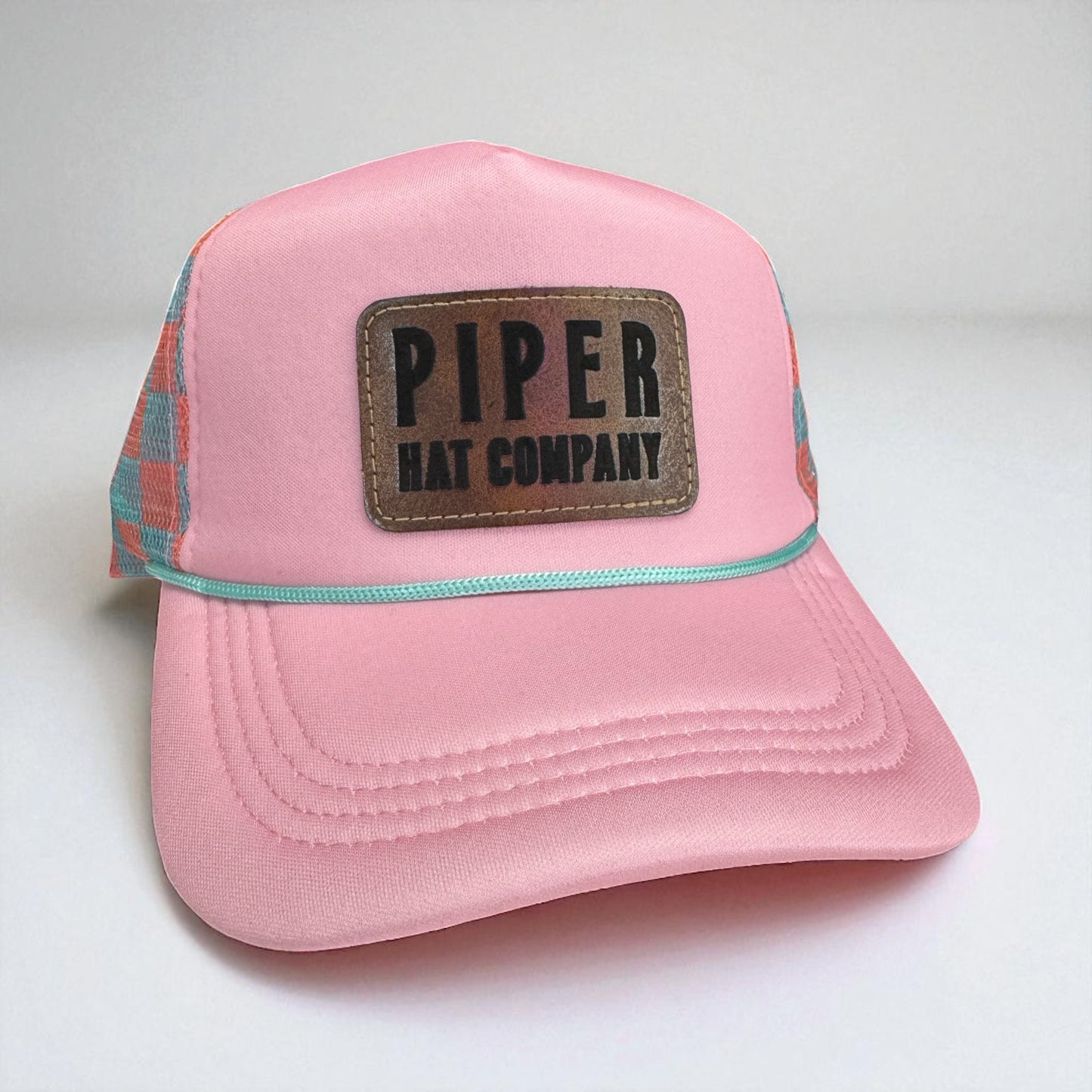 Checkered Piper Trucker Hat