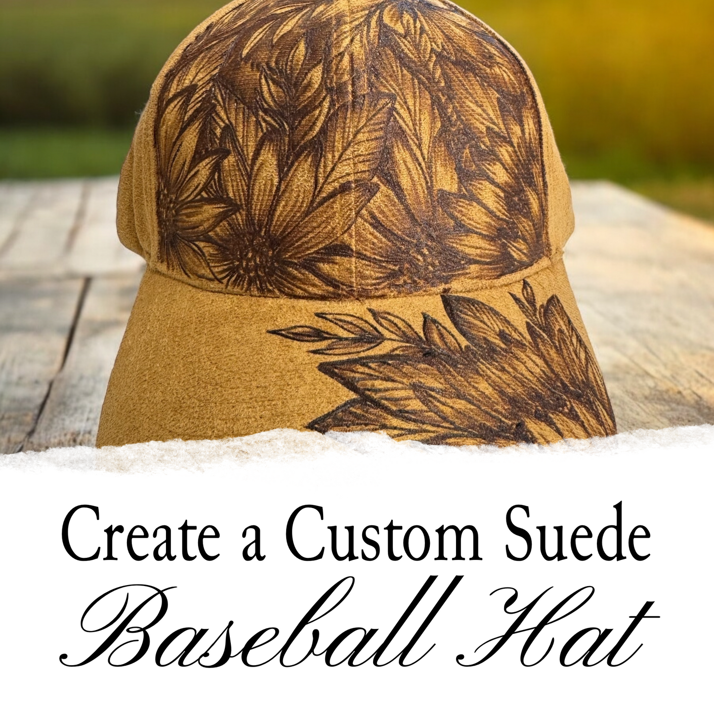 Create a Custom Suede Baseball Style Hat