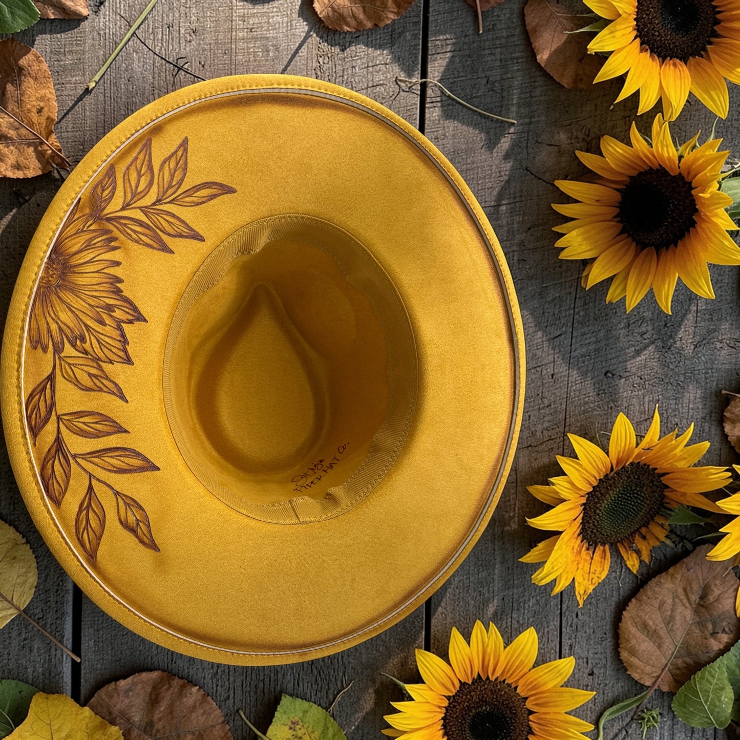 Willowleaf- Burned Wide Brim Rancher