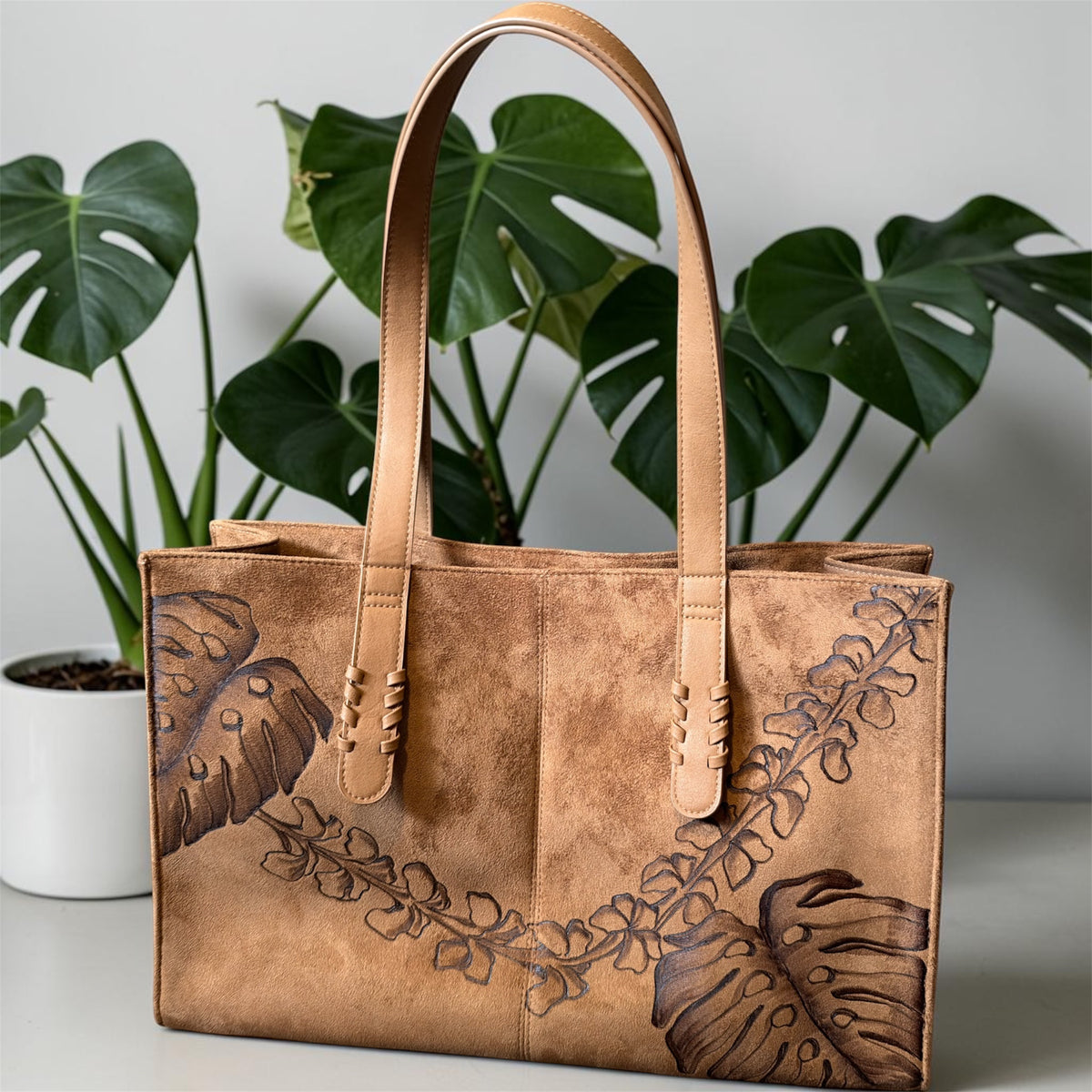 Le Char Tote - Light Brown
