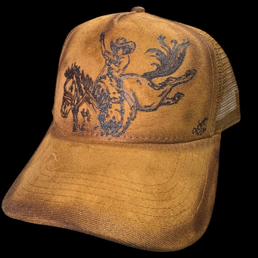Buckaroo - Burned Suede Trucker Hat