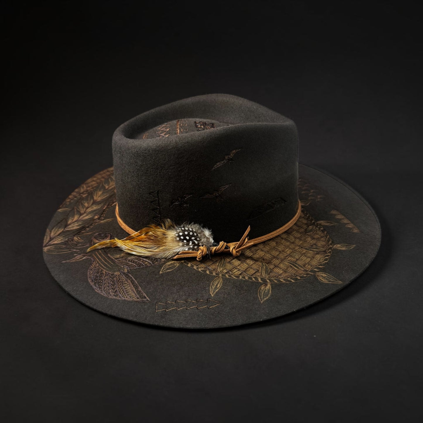 Kahu- Burned AUS Wool Fedora