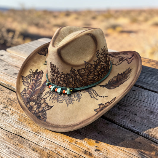 Western Drift - Burned Cowboy Hat