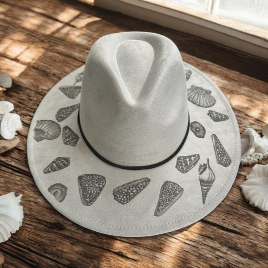 Pacific Pinnacles - Burned Wide Brim Hat