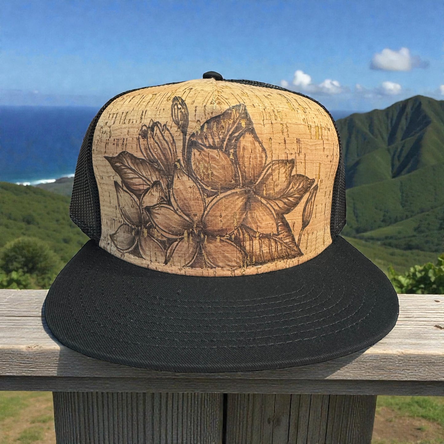 Melia Gold- Burned Cork Trucker Hat