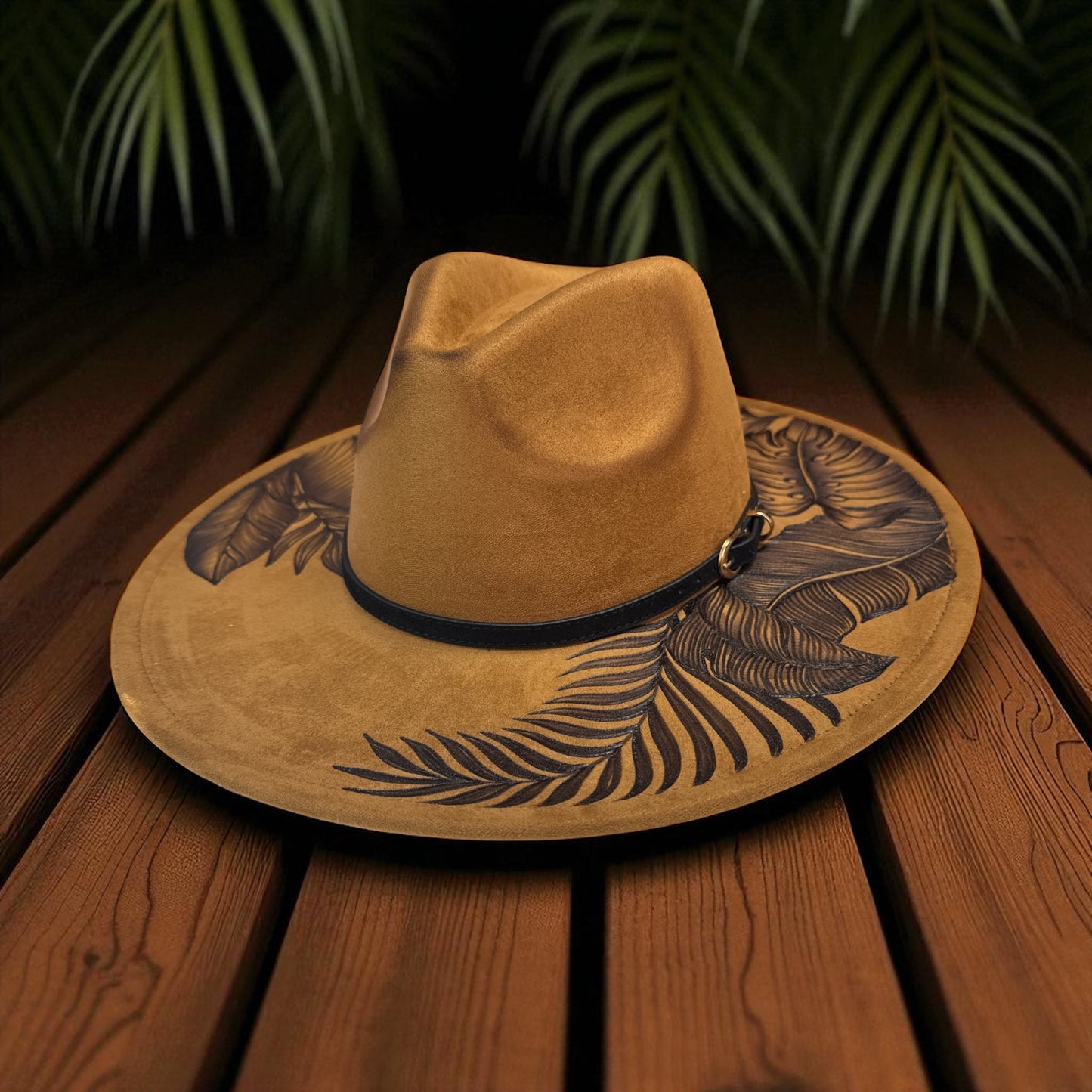 High Definition- Burned Wide Brim Fedora Series