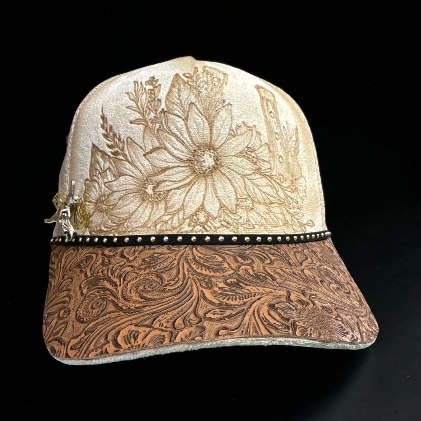 Gone Western- Burned Suede Truckers