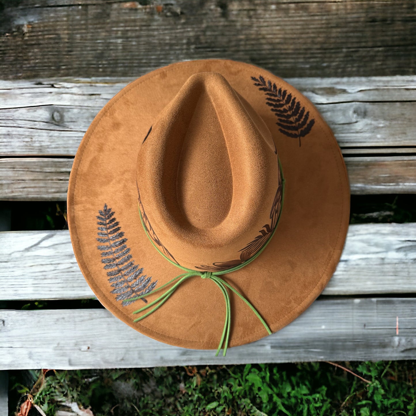 Ma’alahi- Burned Wide Brim Hat