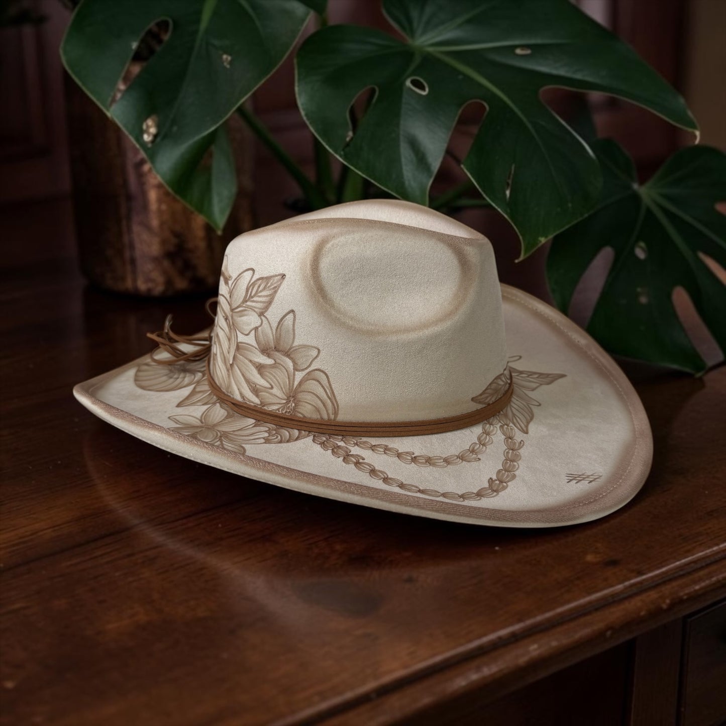 Blessing Blooms - Burned Cowboy Hat